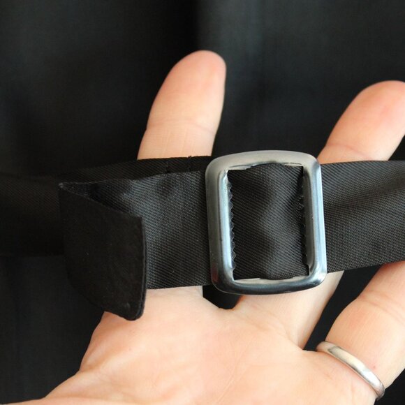 Vintage 1980s Unisex Vest, Rafaella Black White and Red Plaid Wool, Size Medium - Picture 9 of 10